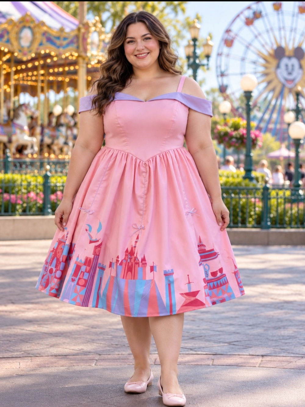 Disney Dress Shop x Her Universe Fantasyland Castle Dress Plus Size Princess